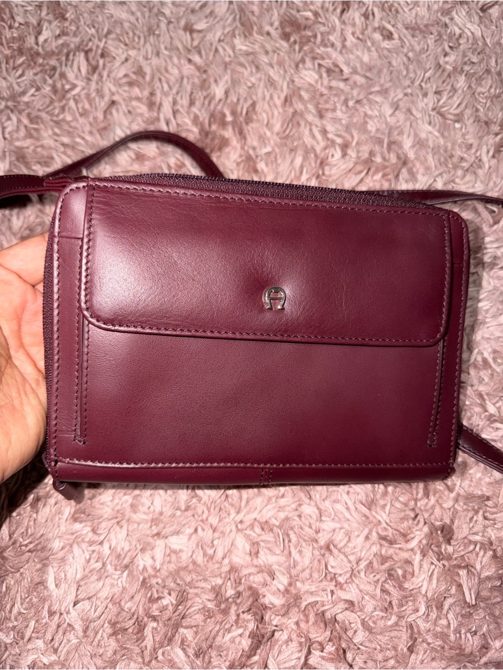 Etienne Aigner Compact Women's Crossbody Bag in Deep Wine